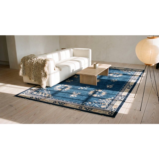 Antique Chinese Peking Rug 9' 0" x 11' 10" For Sale In New York - Image 6 of 8