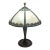 Early 20th Century Slag Glass Lamp Edward Miller & Co. For Sale