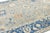 Modern Oushak Style Hand-Knotted Wool Rug - Slate Blue & Cream Floral For Sale In New York - Image 6 of 11
