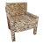 1970s Vintage Reupholstered Tiger Print Milo Baughman Thayer Coggin Armchair For Sale
