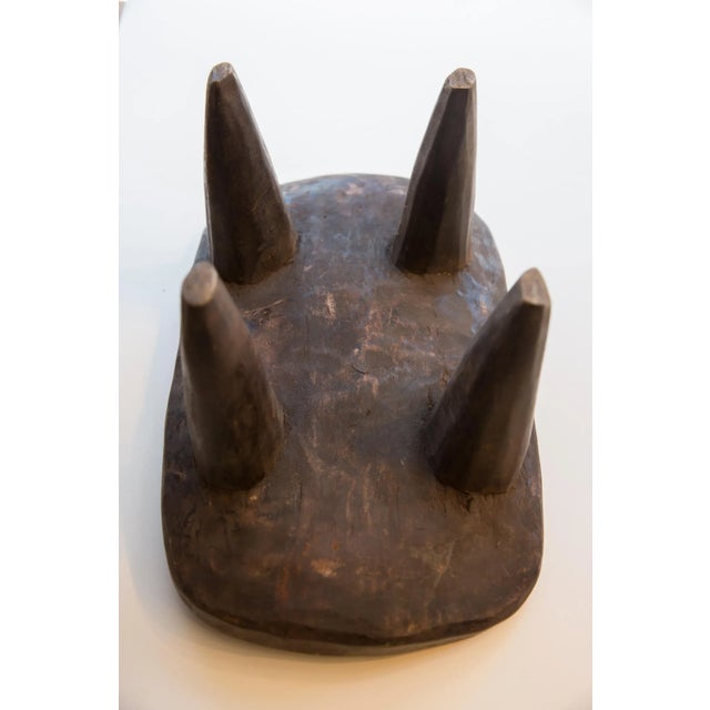 Vintage African Senufo Wood Milk Stool For Sale - Image 4 of 8