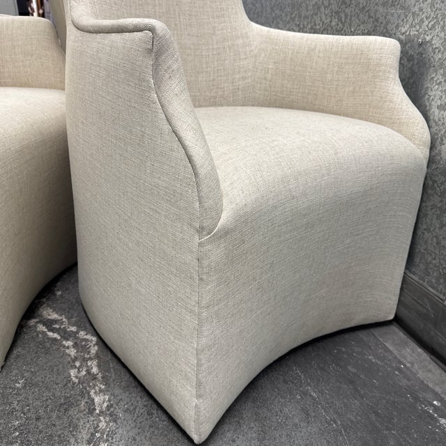 Signature Designs for Artistica Home Juliet Armchairs + Casters, Set of Five For Sale - Image 10 of 12