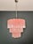 Large Three-Tier Murano 52 Chandelier in Pink Alabaster Glass Tubes, 1990 For Sale - Image 4 of 15