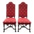 Pair of Vintage Baroque Style Accent Chairs For Sale