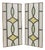 Art Deco Geometric Stained Glass Window, Set of 2 For Sale