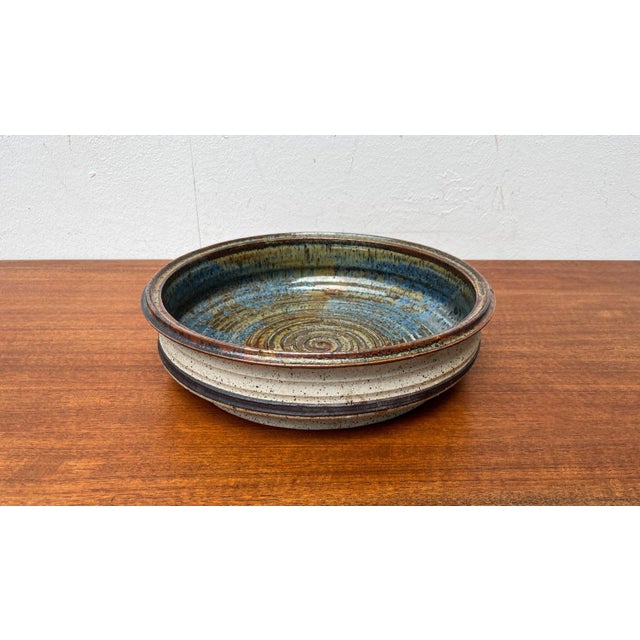 Mid-Century Large Danish Studio Pottery Bowl attributed to Erik Askholm, 1960s For Sale - Image 16 of 16
