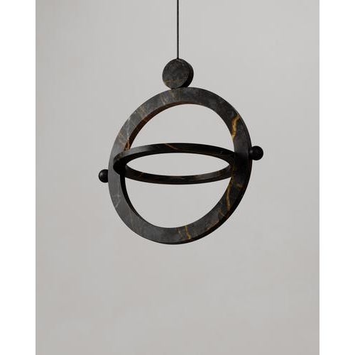 Not Yet Made - Made To Order Black Marble and Stone Ring-Shaped Gaïa Lamp by Esther Knopfler For Sale - Image 5 of 16