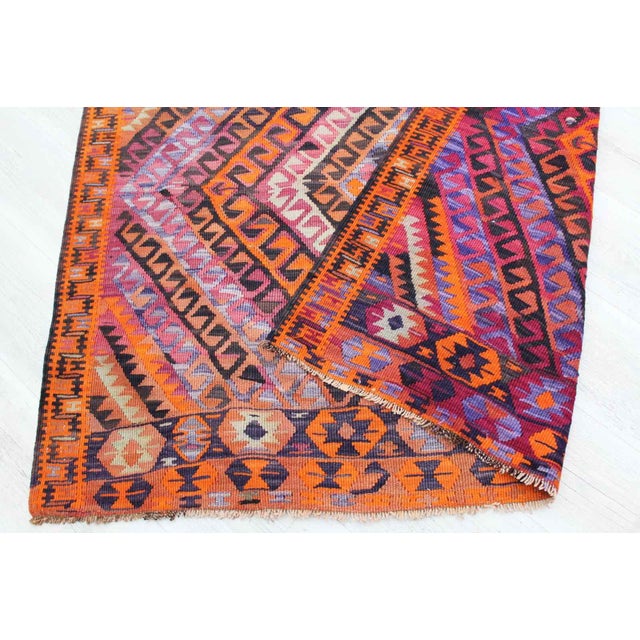 1960's Nomadic Kilim Rug - 55.5"x152.5" For Sale - Image 10 of 11