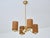 Vintage Four-Arm Brass Chandelier by Paavo Tynell for Oy Taito Ab, 1930s For Sale - Image 3 of 13