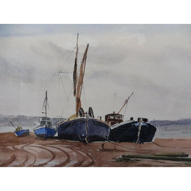 Ronald Birch, Pin Mill, Suffolk, 1970s, Watercolour For Sale - Image 3 of 14