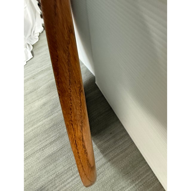 Vintage Round Oak Framed Wall Mirror For Sale - Image 11 of 12