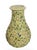 Italian Hand-Painted Relief Floral Ceramic Vase For Sale - Image 4 of 10