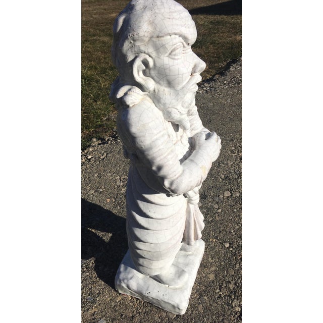 Asian 1970s Italian Terra Cotta Figurative Male Sculpture For Sale - Image 3 of 11