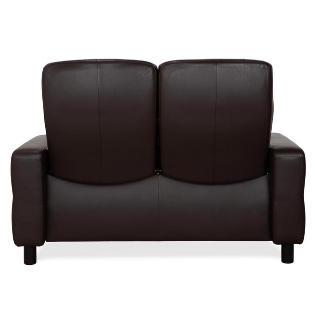 Wave Leather Three-Seater and Two-Seater Sofas from Stressless, Set of 2 For Sale - Image 15 of 18