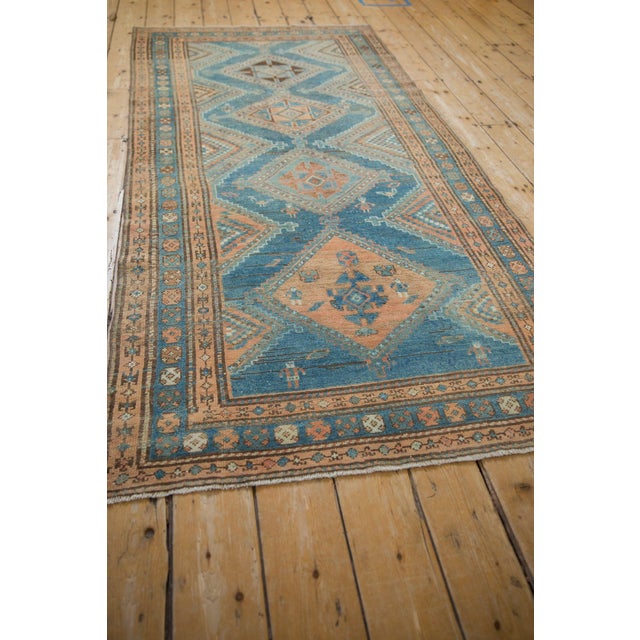1930s Vintage Persian Malayer Diamond Medallion Wool Runner For Sale In New York - Image 6 of 12