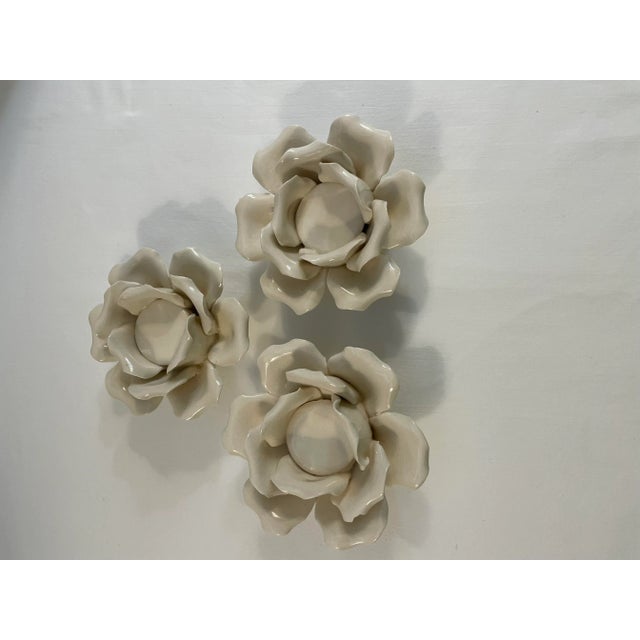American Neiman Marcus Flower Votives- Set of 3 For Sale - Image 3 of 6
