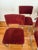Bauhaus Vintage Burgundy Ribbed Velvet Chrome Cantilever Dining Chairs, Set of 4 For Sale - Image 4 of 9