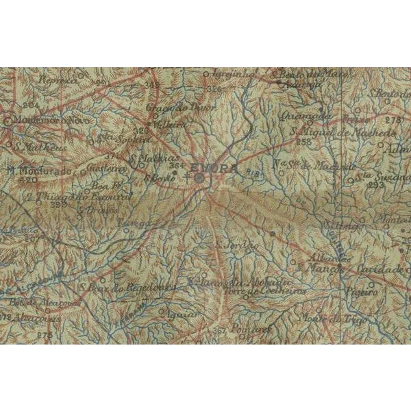 Antique Map of Alentejo, 1903 For Sale - Image 3 of 7