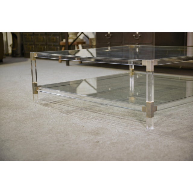 Large Coffee Table in Polymethyl Methacrylate, 1970s For Sale - Image 6 of 7