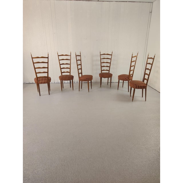 Metal Vintage Chairs from Paolo Buffa, 1950s, Set of 6 For Sale - Image 7 of 8