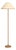 Keria Natural Vegan Leather and Raffia Designer Floor Lamp For Sale