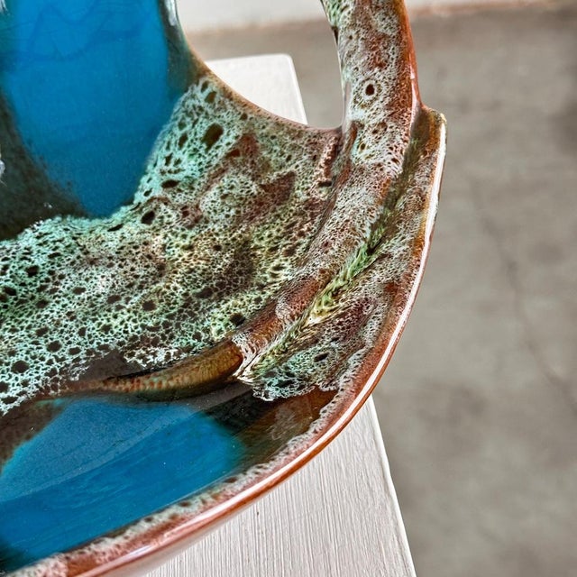 Enamelled Ceramic Table Center from Vallauris, France, 1960s For Sale - Image 10 of 17