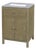 Nora 24 in. W Rectangular Wood & Marble Bathroom Vanity with Storage, Light Oak For Sale
