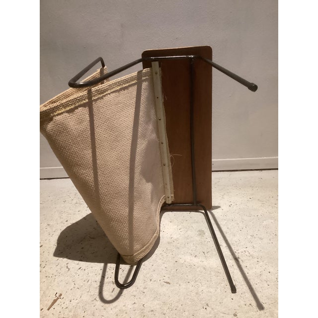 1950s Vintage Dutch Newspaper Rack Side Table, 1950 For Sale - Image 5 of 6