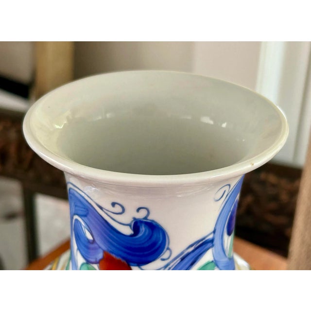 Mid 20th Century Mid 20th Century Chinoiserie Porcelain Vase For Sale - Image 5 of 10