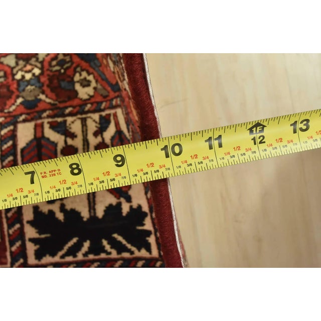 Bakhtiari Rug 5'3'' X 9'11'' Multicolor Wool Semi-Antique Hand-Knotted Carpet For Sale - Image 13 of 15