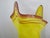 Stadelman Yellow Hand Blown Pacific Nw Studio Art Glass Handkerchief Ruffle Vase For Sale - Image 10 of 12