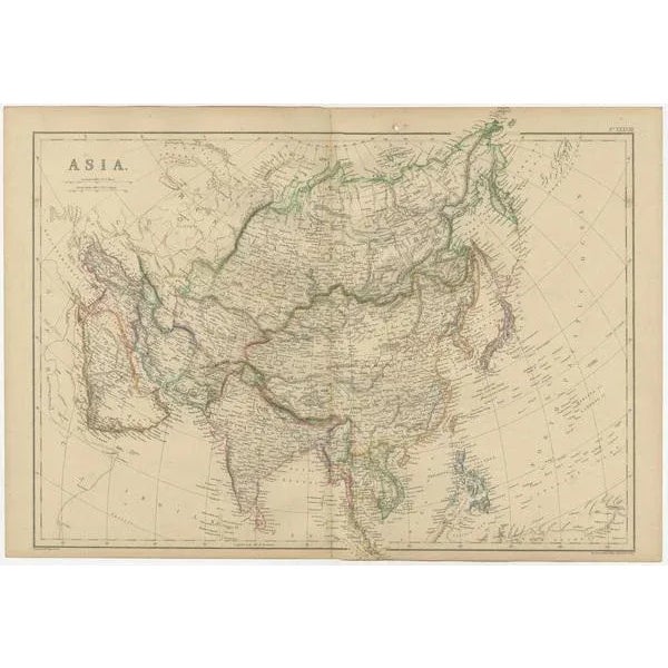 Mid 19th Century Map of Asia from W.G. Blackies, 1859 For Sale - Image 5 of 6