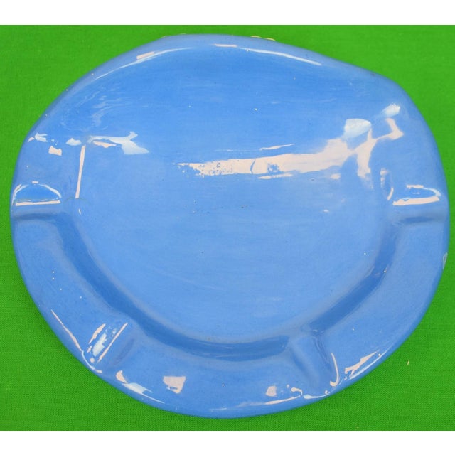 Late 20th Century Yachtsman's Blue Cap Ceramic Ashtray For Sale - Image 5 of 5