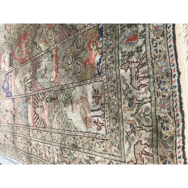 Vintage Silk Turkish Kayseri Rug, 1960s For Sale - Image 6 of 9