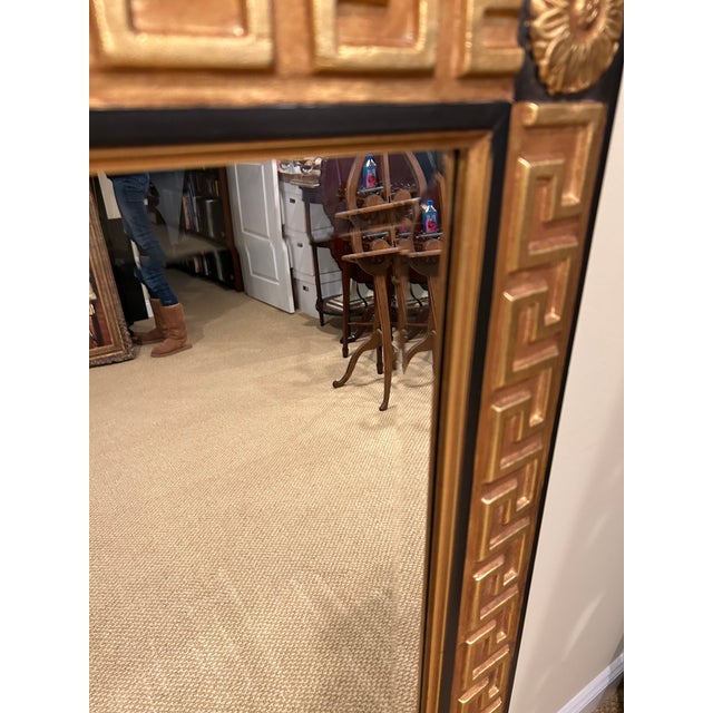 Large Rectangular Greek Key Hollywood Regency Style Mirror For Sale In Philadelphia - Image 6 of 10