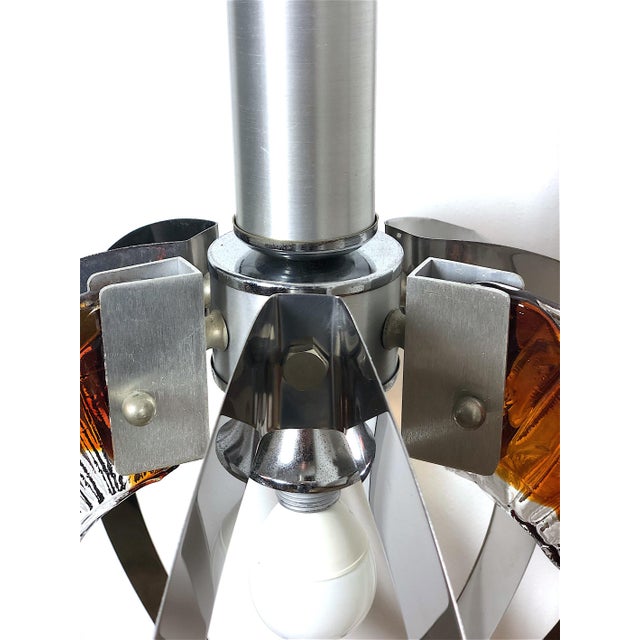 Brown Vintage Italian Pendant for Mazzega attributed to Carlo Nason, 1970s For Sale - Image 8 of 16