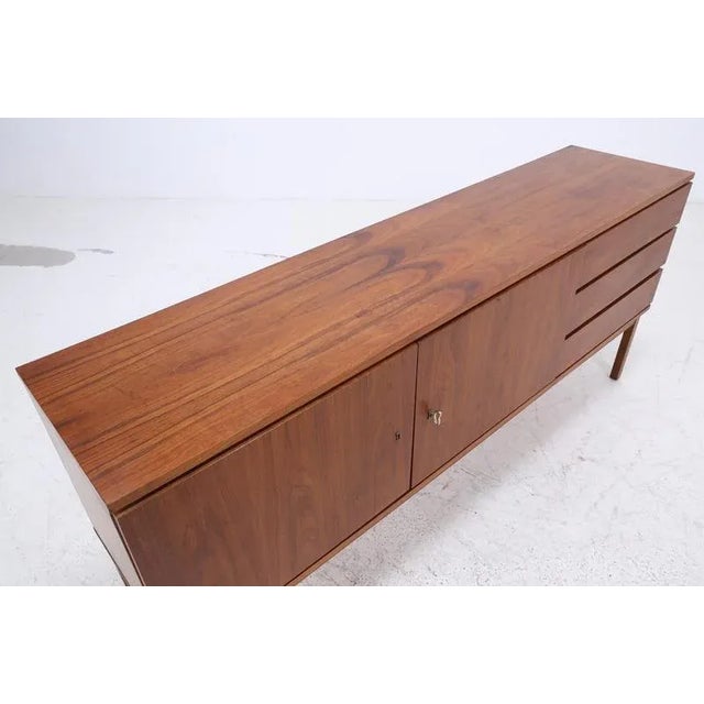 Mid-Century Walnut Sideboard with Drawers, 1960s For Sale - Image 6 of 15