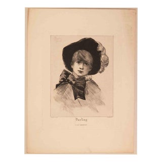Henri Boutet, Darling, 1882, Etching For Sale