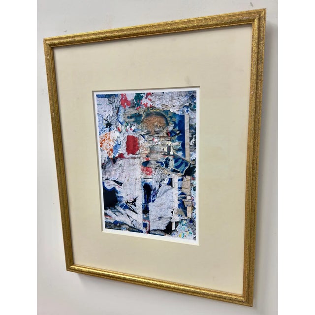 Abstract Fiji Silk Print by Patricia Wilder Titled Vestege & DIalogue, a Pair For Sale - Image 4 of 8