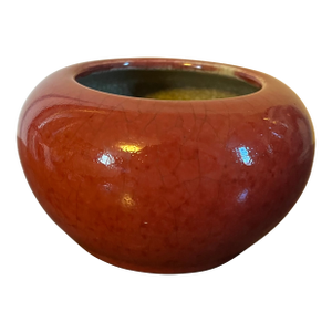 Chinese Sang De Boeuf Oxblood Crackle Glaze Brush Washer Bowl