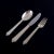 Georg Jensen Pyramide. Complete six-person dinner service in sterling silver. Long-handled knives with steel blades....