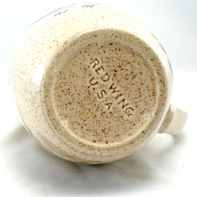 Beige Large Mid Century Redwing Bob White Quail Pitcher Circa 1960 For Sale - Image 8 of 8