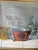 Vintage still life oil painting by Hungarian artist Romek Arpad (1883–1960), featuring a collection of kitchen items,...