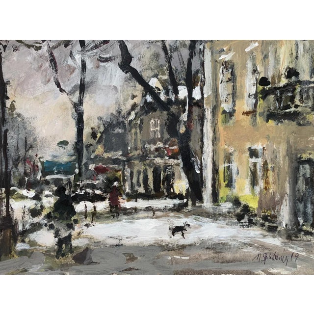 Magdalena Spasowicz, City Landscape, Oil on Board, 1999 For Sale - Image 6 of 6