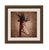 Striking pair of oversized vintage-style Christmas canvas prints, beautifully presented in substantial, heavily carved...