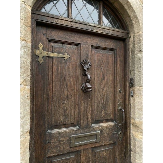 Vintage Cast Iron Nautical Sea Creature Door Knocker For Sale - Image 11 of 12