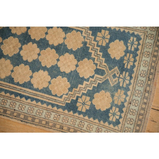 Sky Blue Vintage Distressed Oushak Rug - 1'10" x 3'5" For Sale - Image 8 of 9