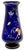 Blue Rare Stunning Antique Victorian Hand Decorated 22k Gold Enameld Cobalt Blue Art Glass Vases by Val Saint Lambert - Mid 19th Century For Sale - Image 8 of 18