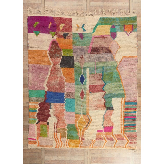 Contemporary Boujad Moroccan Rug, 10'03 X 12'04 For Sale - Image 10 of 10