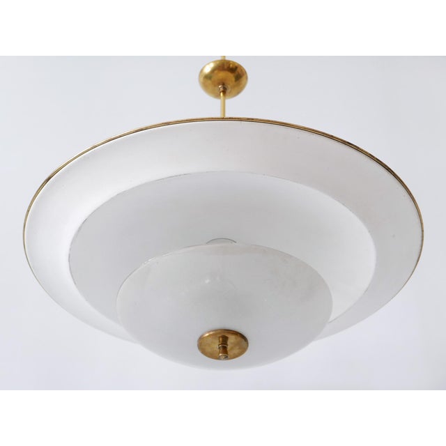 Large Mid-Century Modern UFO Ceiling or Pendant Lamp, Germany, 1950s For Sale - Image 14 of 18